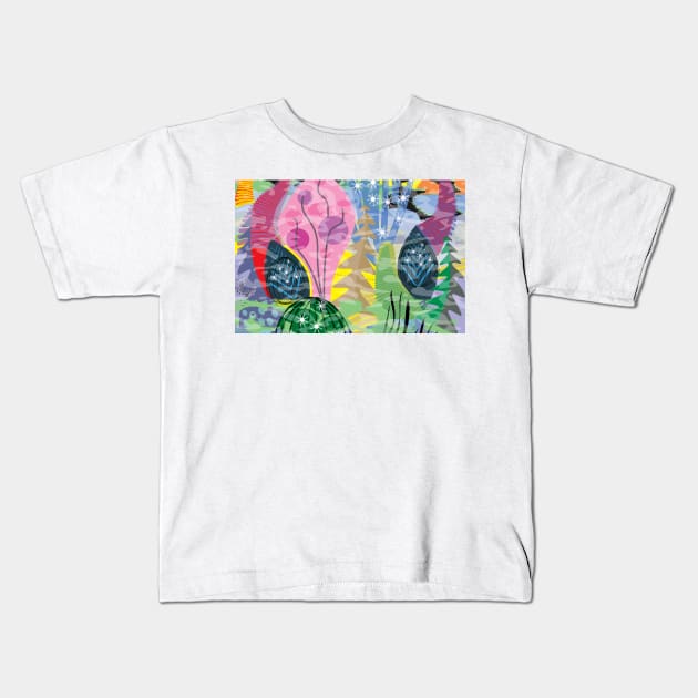 Fluttering Heart Kids T-Shirt by charker